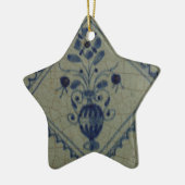 Delft Blue Tile - Vase met Flowers en Bouquet Keramisch Ornament (Links)