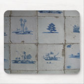 Delft Blue Tiles Mousepad Muismat (Voorkant)