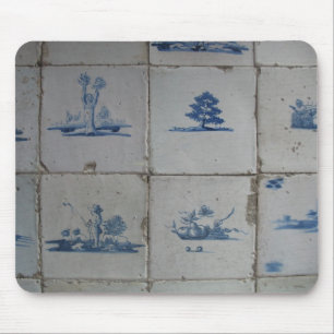 Delft Blue Tiles Mousepad Muismat