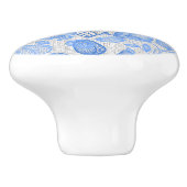 Delft Blue Tulip Pattern Dutch Floral Cabinet Knob Keramische Knop (Zijkant)