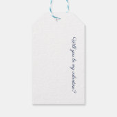 Delft Blue Valentijnsharten Aangepaste Liefdesbrie Cadeaulabel (Achterkant)