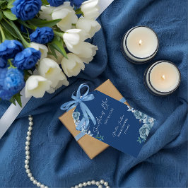 Delft Blue White Chinoiserie Floral Bridal Shower  Cadeaulabel