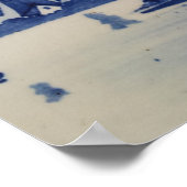 Delft Blue Windmill  Poster (Hoek)