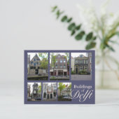 Delft Buildings Collage Briefkaart (Staand voorkant)