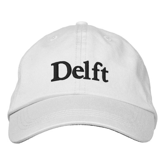 Delft Embroidered Baseball Cap (Voorkant)