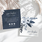 Delft Floral Vierkante Visitekaartje