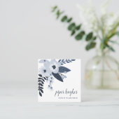 Delft Floral Vierkante Visitekaartje (Staand voorkant)