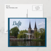 Delft Gate (Oostpoort) Briefkaart (Voorkant / Achterkant)