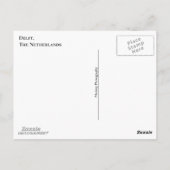 Delft Gate (Oostpoort) Briefkaart (Achterkant)