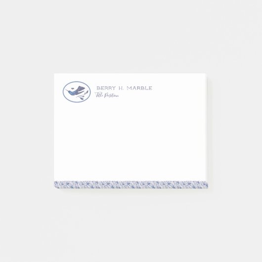 Delft Humming Birds & Leaves Post-it® Notes (Voorkant)
