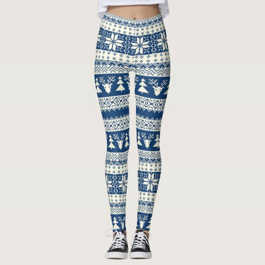 Delft kerstkeuter leggings (Voorkant)