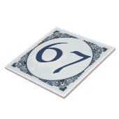 Delft look #11 Tegel, Huisnummers, wijzig nummer Tegeltje (Zijkant)