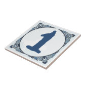 Delft look #1 Tegel, Huisnummers, wijzigingsnummer Tegeltje (Zijkant)