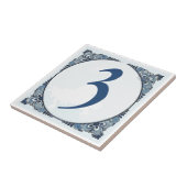 Delft look #3 Tegel, Huisnummers, wijzigingsnummer Tegeltje (Zijkant)