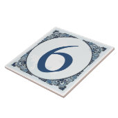 Delft look #6 Tegel, Huisnummers, wijzigingsnummer Tegeltje (Zijkant)