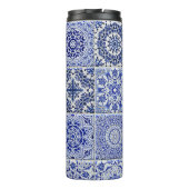 Delft Look Tegels met Uw Initiëlen - Mooie Nederla Thermosbeker (Achterkant)