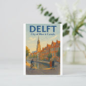 Delft, Nederland Reizen Briefkaart (Staand voorkant)