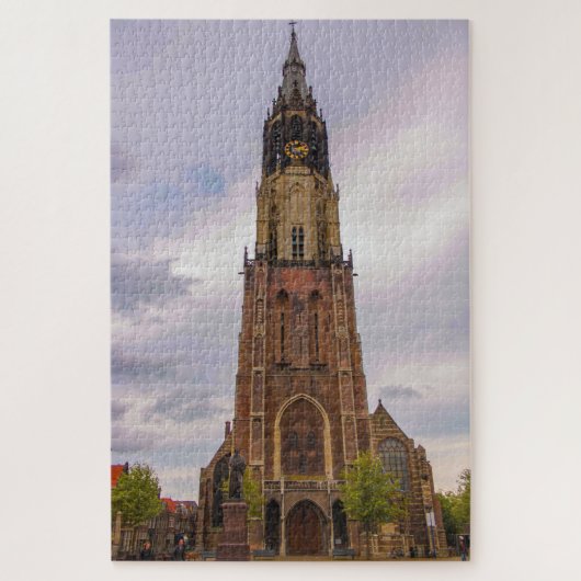 Delft New Church, Nederland Legpuzzel (Verticaal)