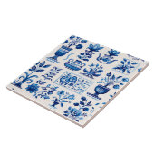 Delft Patroon Tegelwerk Tegeltje (Zijkant)