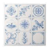 Delft Renaissance Blue & White – Classic & Modern Tegeltje (Voorkant)