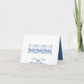 Delft Sailboat  Art Thank You Card Bedankkaart (Achterkant)