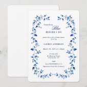 Delft Something Blue Voordat ik Vrijgezellenfeest  Kaart (Voorkant / Achterkant)