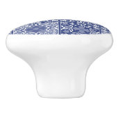 Delft tile ethnic national Dutch pattern   Keramische Knop (Zijkant)