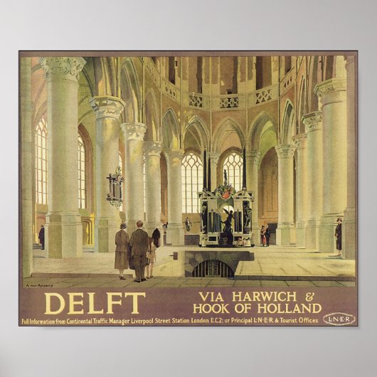 Delft Travel Poster (Voorkant)