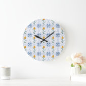 Delft Tulip Tegel Art No Numbers Clock Grote Klok (Huis)