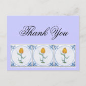Delft Tulp Tegeltje Bedankkaart Aanpasbaar Briefkaart (Voorkant)