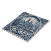 delft winterstijl 1 tegeltje (Zijkant)