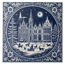 Delft winterstijl 3 tegeltje