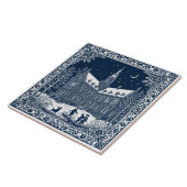 Delft-winterstijl 4 tegeltje (Zijkant)