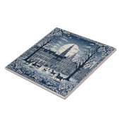 Delft winterstijl 6 tegeltje (Zijkant)