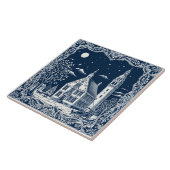 Delft winterstijl 7 tegeltje (Zijkant)