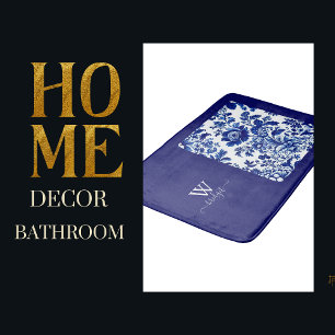 delftblauw  Mooie Tuinbloemen Badmat