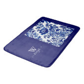 delftblauw  Mooie Tuinbloemen Badmat (Gekanteld)