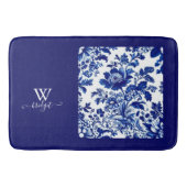 delftblauw  Mooie Tuinbloemen Badmat (Voorkant)