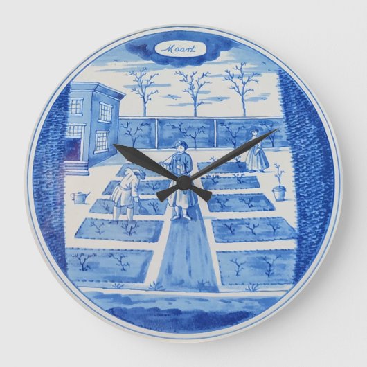 Delfts aardewerk 1 grote klok (Voorkant)