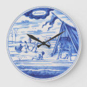 Delfts aardewerk 2 grote klok (Voorkant)