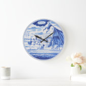 Delfts aardewerk 2 grote klok (Huis)