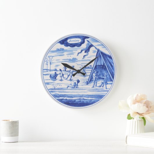 Delfts aardewerk 2 grote klok (Huis)