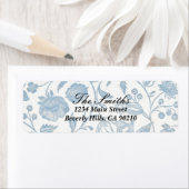 Delfts blauw adreslabel 2 etiket (Insitu)