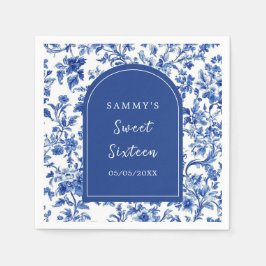 Delfts Blauw Antiek Chinoiserie Sweet Sixteen Servet
