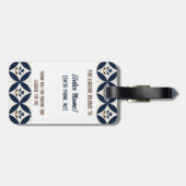 Delfts blauw - Bagagelabels (Achterkant horizontaal)