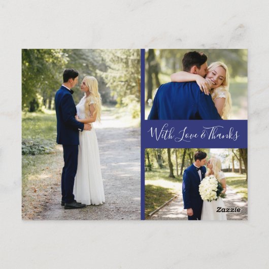 Delfts Blauw | Blauw van Delft dankt u de Collage Briefkaart (Achterkant)