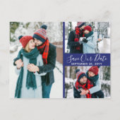 Delfts Blauw | Blauw verwijderen met datumfoto's o Aankondigingskaart (Achterkant)