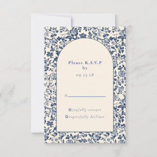 Delfts  Blauw Bloemboog reactie rsvp