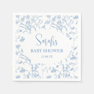 Delfts Blauw Chinoiserie Baby shower Jongen Servet