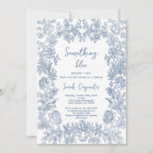 Delfts Blauw Chinoiserie Vrijgezellenfeest Kaart (Voorkant)